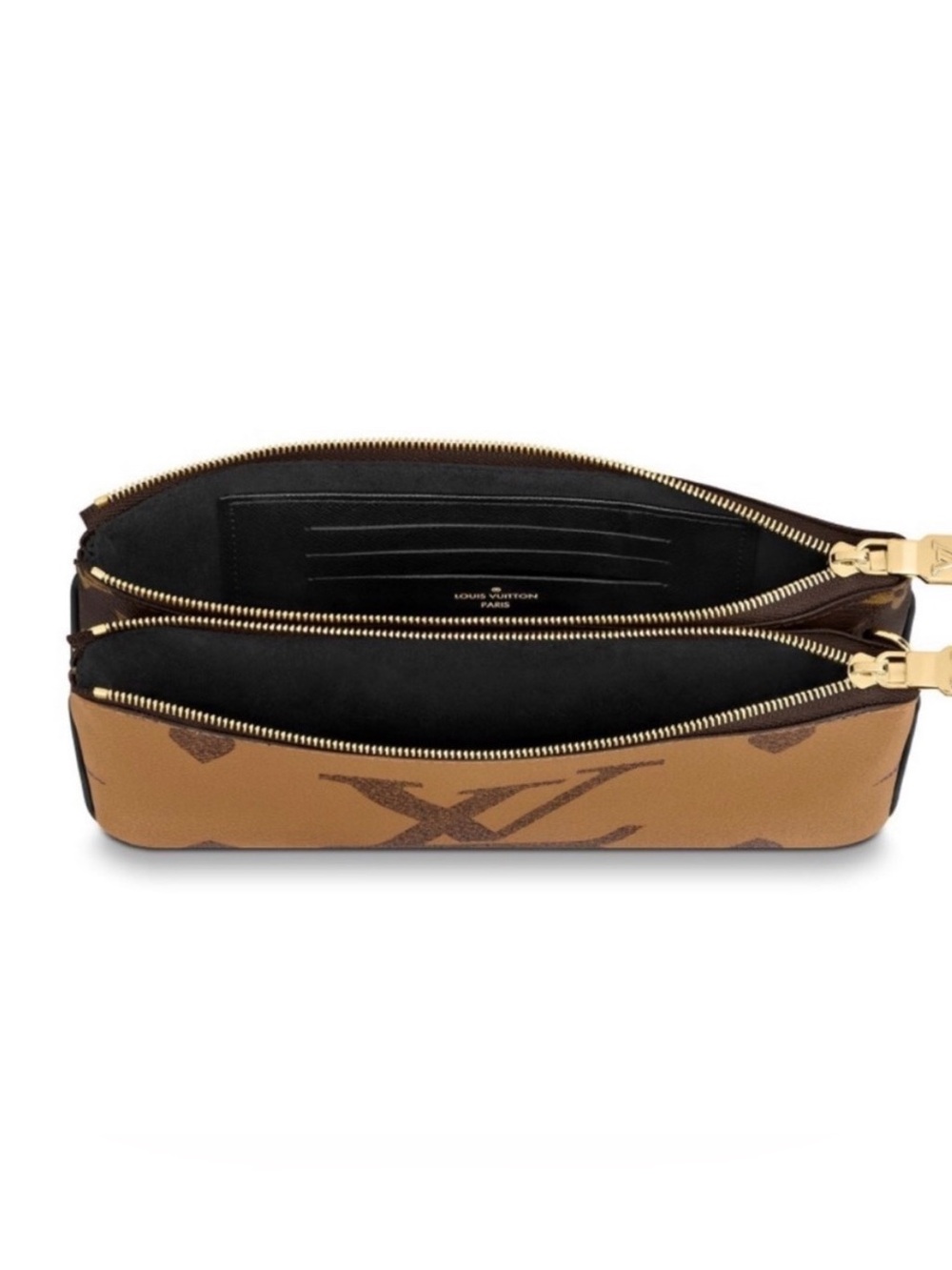 Louis Vuitton Double Zip Pochette Reverse Monogram Giant Crossbody Box Dust Bag - Picture 7 of 16